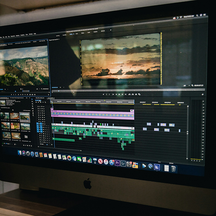 image of video editing software